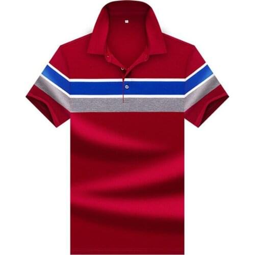 New high quality polo shirt Brand cotton summer short sleeve men polo shirt Business casual striped shirt polo men tops clothing