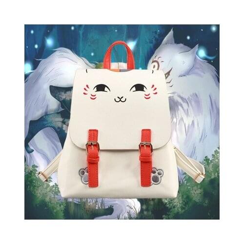 IVYYE Natsume Yuujinchou Cat Fashion PU Backpacks Rucksacks Cartoon Backpack Casual Child Schoolbags Kid Knapsack Unisex New