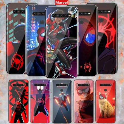 Super Hero Marvel Avengers Spider-Man For LG G8 G8S G8X V30 V30S V40 V50 V50S V60 Q60 ThinQ 5G TPU Silicone Black Phone Case