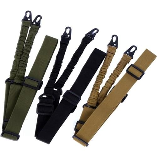 Tactical Rifle Sling 2 Point Gun Sling Outdoor Shoulder Strap Shotgun with Lobster Buckle Nylon Belt Hunting Gun Accessories