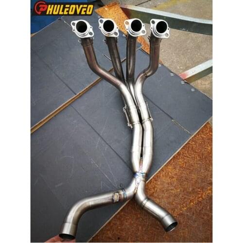Titanium Alloy Z1000 2010-2017 Motorcycle Exhaust Muffler Link Front Header Pipe Motorbike Exhaust Front Pipe for Z1000 10-17