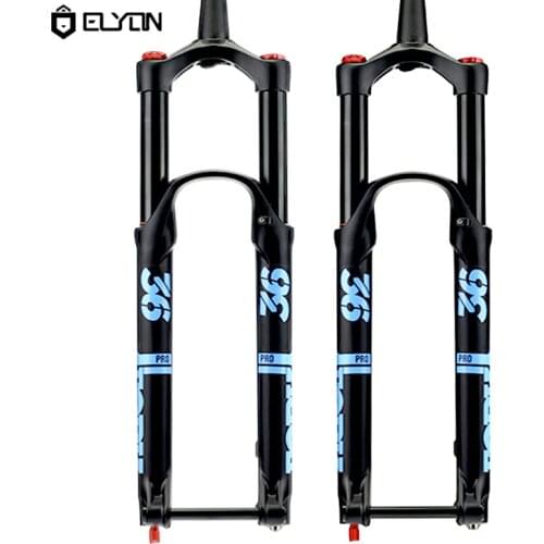 ELYON MTB Bicycle Air Fork 160mm Stroke 36 LO 27.5/29inch Bike Suspension Fork Tapered Damping Adjustment Thru Axle 110*15mm