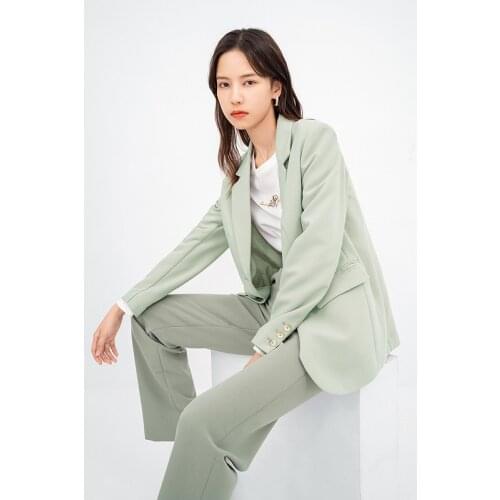 INMAN 2021 Spring New Arrival Elegant Outwear British Style Retro Commuter Womens Suit