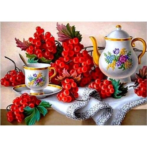 Needlework Diamond Embroidery Kitchen Teapot Hot Sale 5D Diamond Painting mosaic Picture Handmade Rhinestone Home