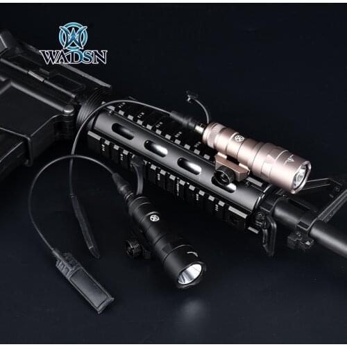 WADSN Surefir M300 M300C Scout Light Tactical Flashlight Momentary Pressure Remote Switch Rifle Airsoft Metal Weapon Light Mount