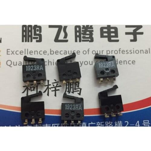 1PCS Omron D2MQ-4L-1-L thin left bending leg 3-pin detection switch with handle travel limit reset press