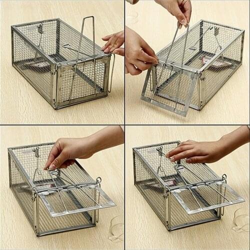 1pcs Catch Cage Steel Cage Animal Trap Mouse