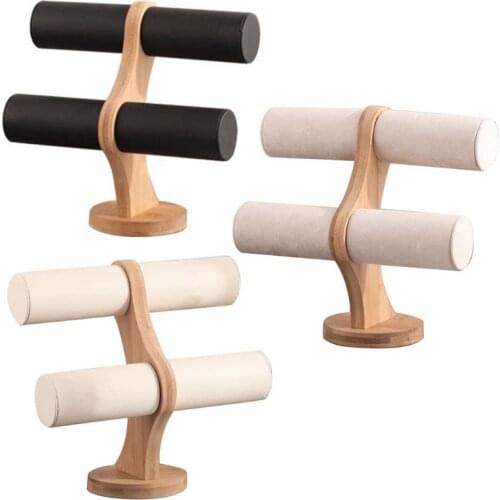 2 Tier Bracelet Show Stand Holder Jewelry Showcase Necklace Display Organizer