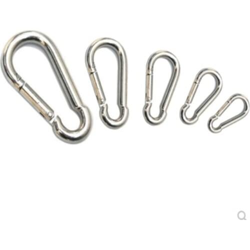 5PCS M4 M5 M6 M8 M10 Stainless Steel 304 Carabiner Carbine Snap Hook Key-Lock