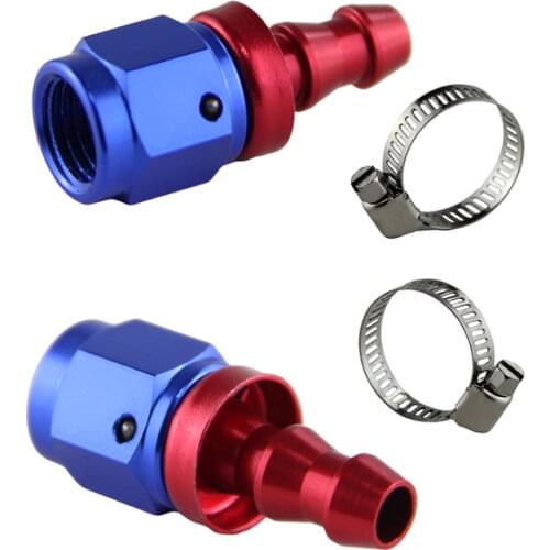 AN 4 Straight Push On Oil Fuel Line Hose End Fitting