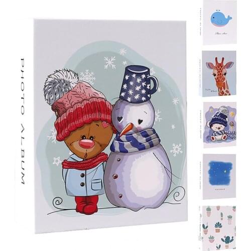 4D Large 6 Inch Photo Album 100 Sheets Scrapbook Paper Baby Family Scrapbooking Albums Wedding Photo DIY Craft