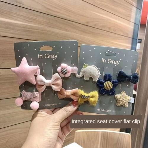 Childrens Hair Accessories Baby Hair Clip Set Baby Choo Hair Accessories Headdress Princess Crown Childrens Hair Clip Set Bow