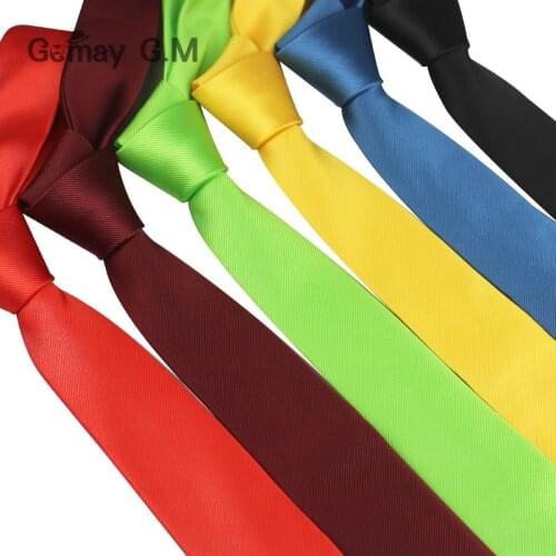 Brand Skinny Ties For Men Classic Suit Slim Neckties for Wedding 6cm Width Solid Mens Tie Casual Candy Color Striped Tie Cravat