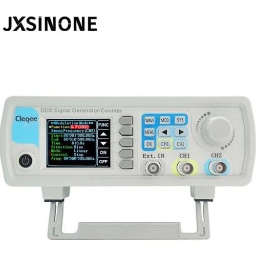 Cleqee JDS6600-60M 60MHZ Signal Generator Digital Control Dual-channel DDS Function Signal Generator frequency meter Arbitrary