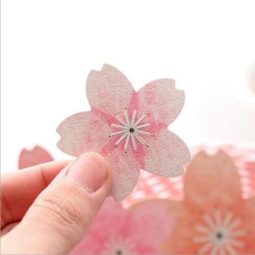 Kawaii Beaautiful Cherry Blossom Flowers Wall DIY Sakura Decorative Label Sticker Window Glass Cup Paper Stickers