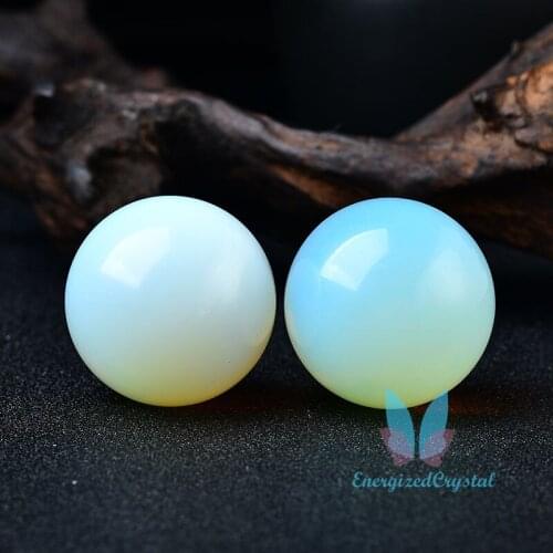 Beautiful Opal Sephere Natural Crystal Healing Ball Meditation Decor