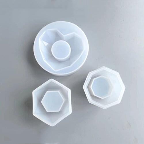 Love/Cylindrical Silicone Mold UV Resin Candle Holder Succulent Flower Pot Candy Storage Crafts Kitchen Accessories