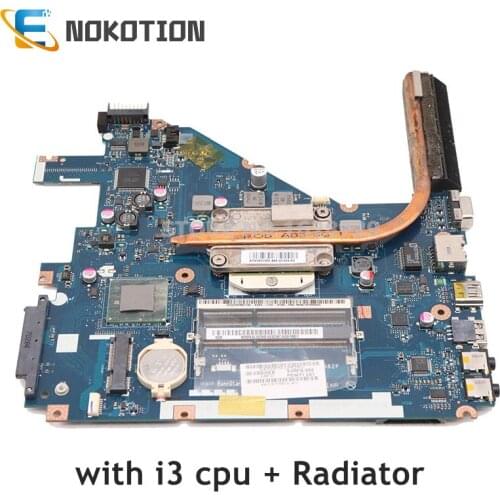 NOKOTION PEW71 LA-6582P For Acer aspire 5742g Laptop motherboard repalce 5552 5552g LA-6552P free Core i3 cpu with heatisnk