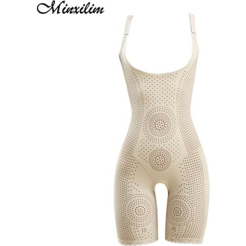Minxilim Postpartum Body Shapewear Women Slimming Sheath Woman Flat Belly Bodysuit With Push Up Butt Lifter Full Body Shapewear
