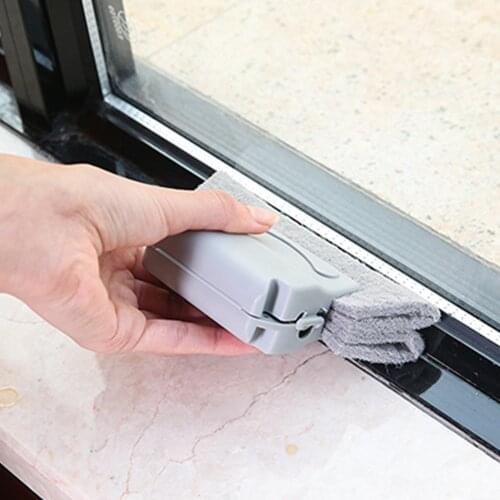 Multipurpose Window Crease Cleaner Brill Sponge Brush Clean Tool Home Corners NEW
