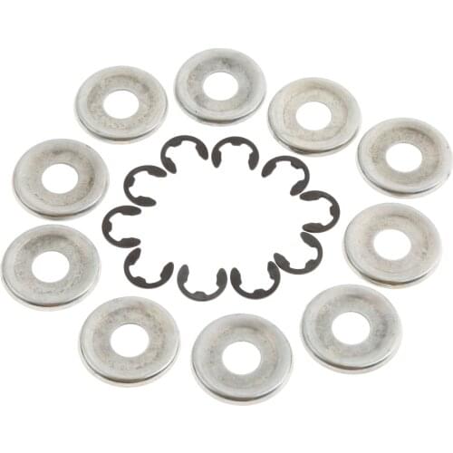 10 Sets Garden Tool Parts Chainsaw Clutch Drum Washer E-Clip Kit For STIHL 017 018 019 021 023 025 MS170 MS180 MS250