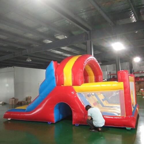 Inflatable Slide Kids Outdoor Land Slide Inflatable Bounce Combo with Slide and Jumping Area