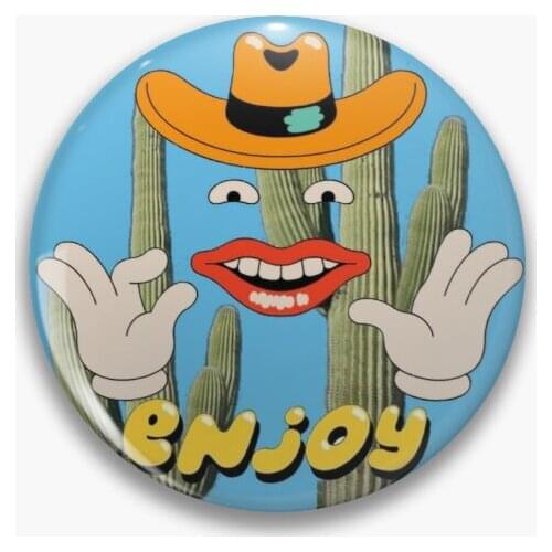 Enjoy Small Car Big Wheels Logo 【Customizable】Soft Button Pin Clothes Gift Lover Metal Creative Brooch Collar Cartoon Lapel Pin