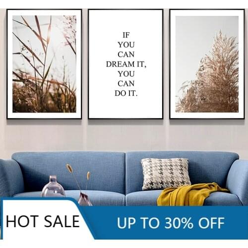 Nature Plant Flower Wall Art Canvas Painting Poster Nordic Winter Landscape Botanical Print Wall Decor Picture Home Decoration