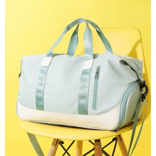 New Sports Gym Bag Ladies Yoga Bag Dry And Wet Separation Shoe Position Shoulder Bag Short-distance Portable Travel Bag Women