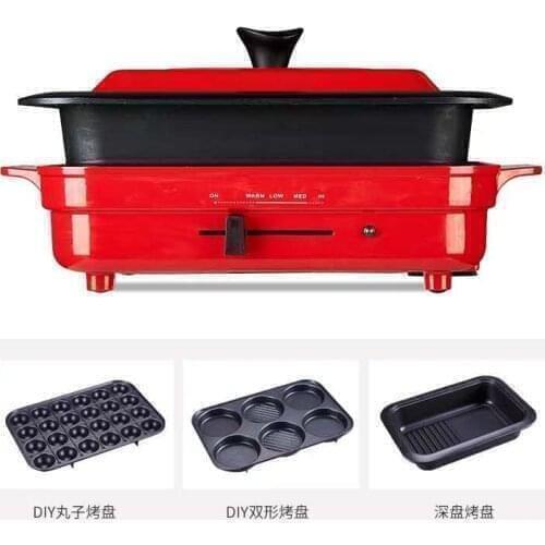 Ot Selling Popular Commercial Household Press Grill Griddle Grill Pan Grill Pot Commercial electric griddle with lid
