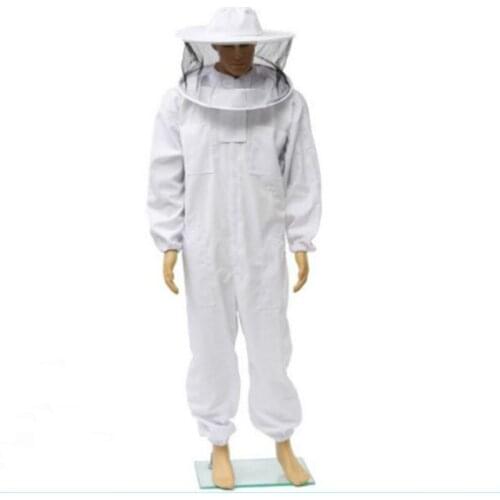 Full Body Beekeepers Beekeeping Clothing Professional Bee Protection Beekeeping Suit Safty Veil Hat Dress Equipment WY817