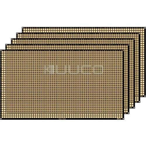 Drok 2pcs/5pcs Perforated Circuit Board 3.54x5.91inch PCB Prototype Board Kit DIY FR-4 Solder-able Proto Board