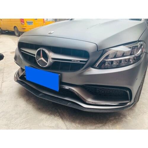 Fit For W205 Benz C-class C63 Bar Refitting Special Small Surrounding Carbon Fiber Bk Lip Fd Front Shovel