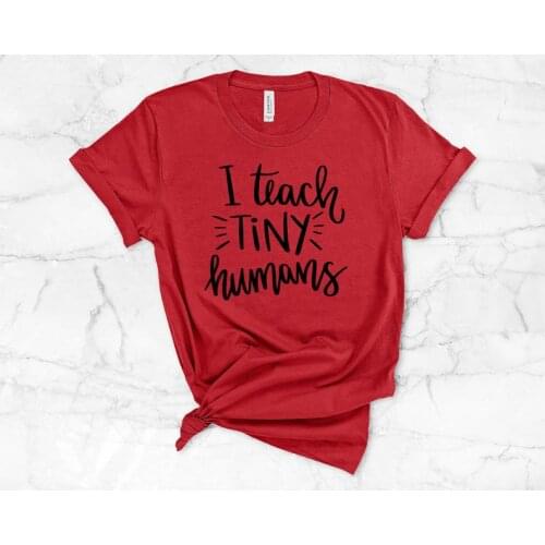 I Teach Tiny Humans About Jesus, Sunday School Teacher Shirt Christian Teacher Jesus Shirt 100% Cotton O Neck Plus Size Top Tee