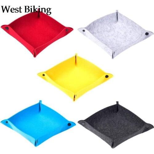 Felt DND Dice Tray Board Game Foldable Storage Box Key Wallet Coin Sundries Bins