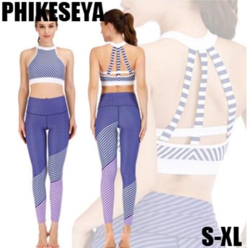 Print Sport sets Women Gym Clothes Running prints Yoga suits, High Waist Legging Pants Sports Bra High quality Sexy Fitness sets