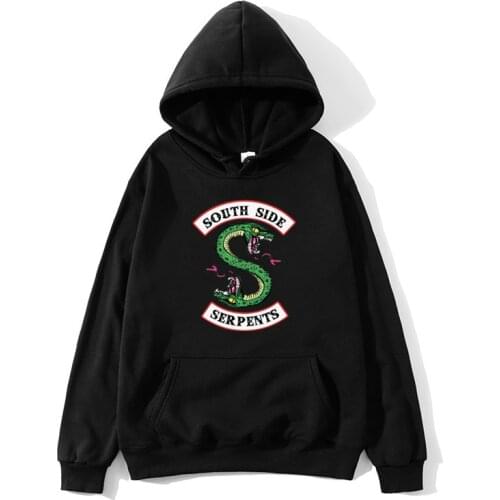 Riverdale Hoodie Men Women South Side Serpents Harajuku Riverdale Southside Boys Girls Oversize Sweatshirts Pullover Hoodies