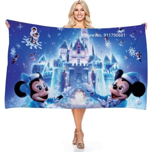 Disney Mickey Mickey Minnie Winnie Bear Daisy Cute Cartoon Design Comfortable Soft Bath Towel Towel Childrens Bathroom Supplies