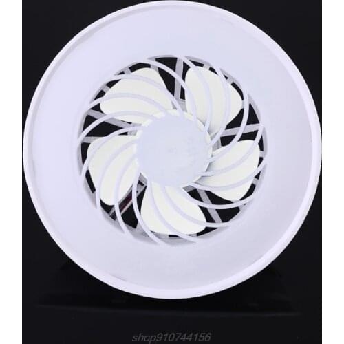 Universal 2in1 AC 85V-265V E27 12W Led Lamp E27 Ceiling Fan Led Light Bulb For Home Office Night Market and more J22 21 Dropship