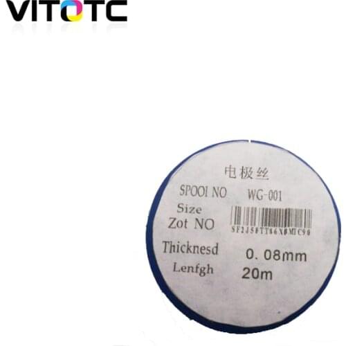 0.08mm Dia Tungsten Electrode Wire Corona Wire Electrode Tungsten Filament Wire Used For Photocopier Repair About 20 Meters/Roll