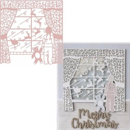 Magical Scene Metal Cutting Dies Girl Stand By The Window Die Cuts For Card Making DIY Decoration New 2019 Crafts Cards