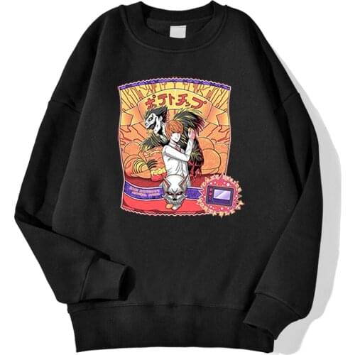 Japan Anime Death Note Print Hoody Casual 2020 Man Hoodies Street Hip Hop Pullover Cool Fashion Comfortable Sweatshirts Male