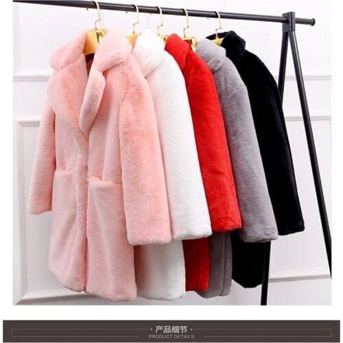 B 2018 Winter new Women Fur coat Imitation lambs wool Winter coat New product Thickening Keep warm Winter jacket woman Long coat