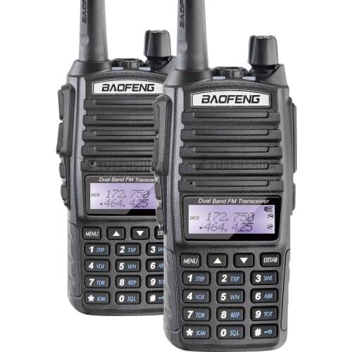 2PCS BaoFeng / Pofung UV-82 Walkie Talkie Dual Band Two Way Radio Double PTT Portable Radio UV 82
