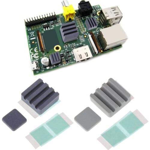 2PCS Silicon carbide Ceramic Heat Sinks CPU Cooling dissipador for Raspberry Pi3