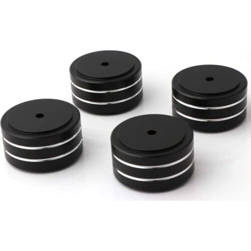 4Pcs 40X20Mm Aluminum HiFi AMP Speaker Isolation Stand Turntable DAC Feet Pad