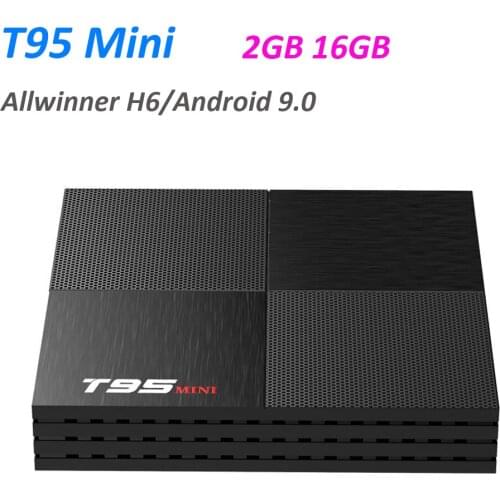 5pcs T95 Mini Android 9.0 TV Box Wifi Boxes 2GB 16GB Allwinner H6 Quad Core Smart TVbox Streaming Media Player 6K Mini PC
