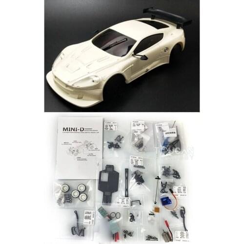 FTRC 1/28 MINID Drift Racing RC Remote Control Car Carbon Fiber Chassis KIT Outdoor Toys For Boys Gift AstonMartin THZH1119-SMT6