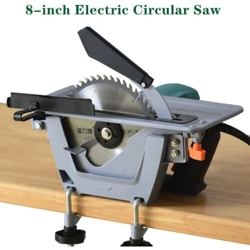 8-inch Household Hand-held Woodworking Saw Electric Circular Saw Reversed Electric Table Saw Disc Saw Cutting Machine