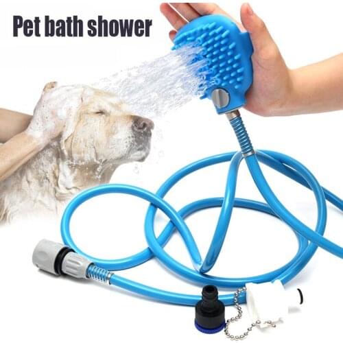 Pet Bathing Tool Cleaning Beauty Tools Pet Bathing Nozzle Massage Shower Pet Bath Sprayer Pet Cleaning Brush